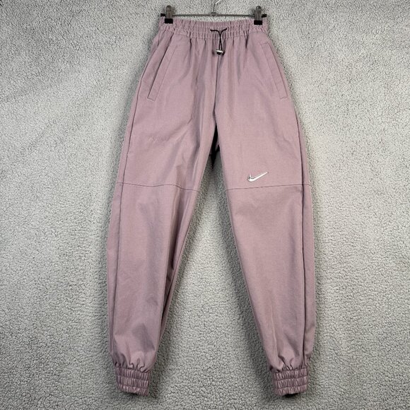 Nike Pants Womens Size XS Dusty Purple NSW Swoosh Woven Joggers Loose Fit - Picture 1 of 12